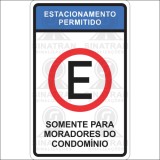Estacionamento permitido - somente para moradores do condomínio